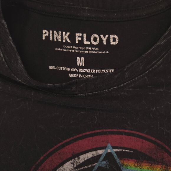 Pink Floyd Band Graphic Crew Neck T Shirt Adult Mens Size Medium M Black - Picture 3 of 9